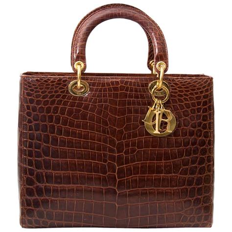 lady dior croco|Lady Dior designer bag.